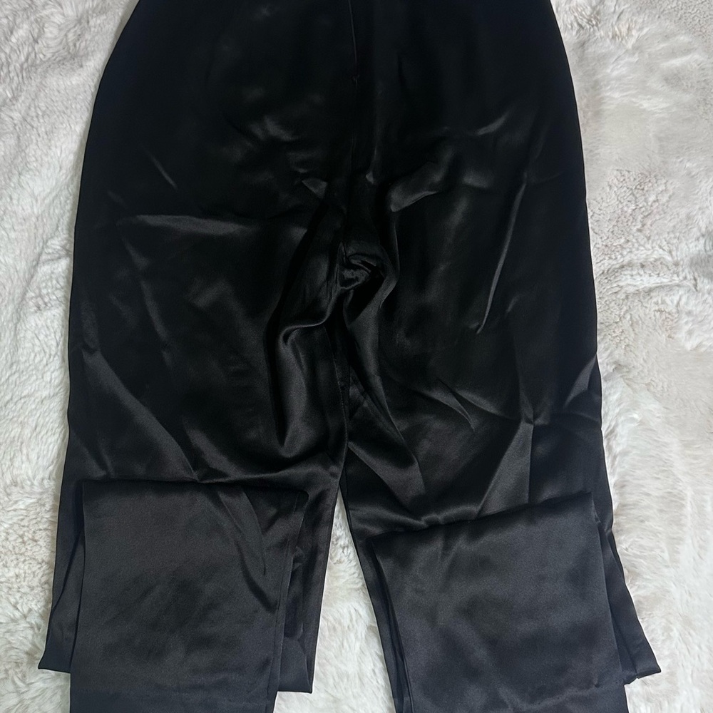 Michelle Mason black silk pants